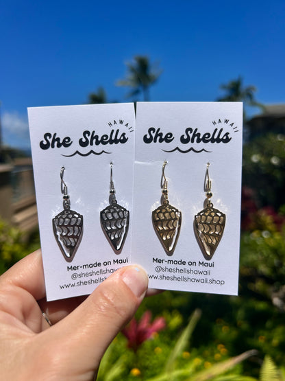Hebrew Cone Shell Earrings