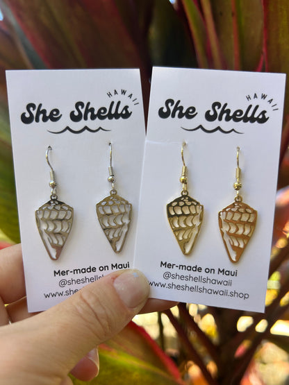 Hebrew Cone Shell Earrings