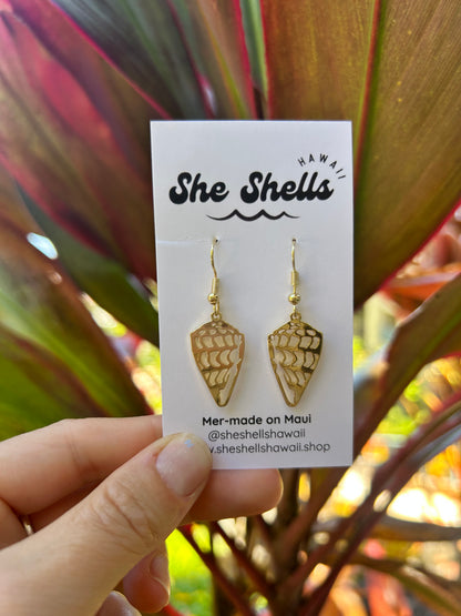 Hebrew Cone Shell Earrings