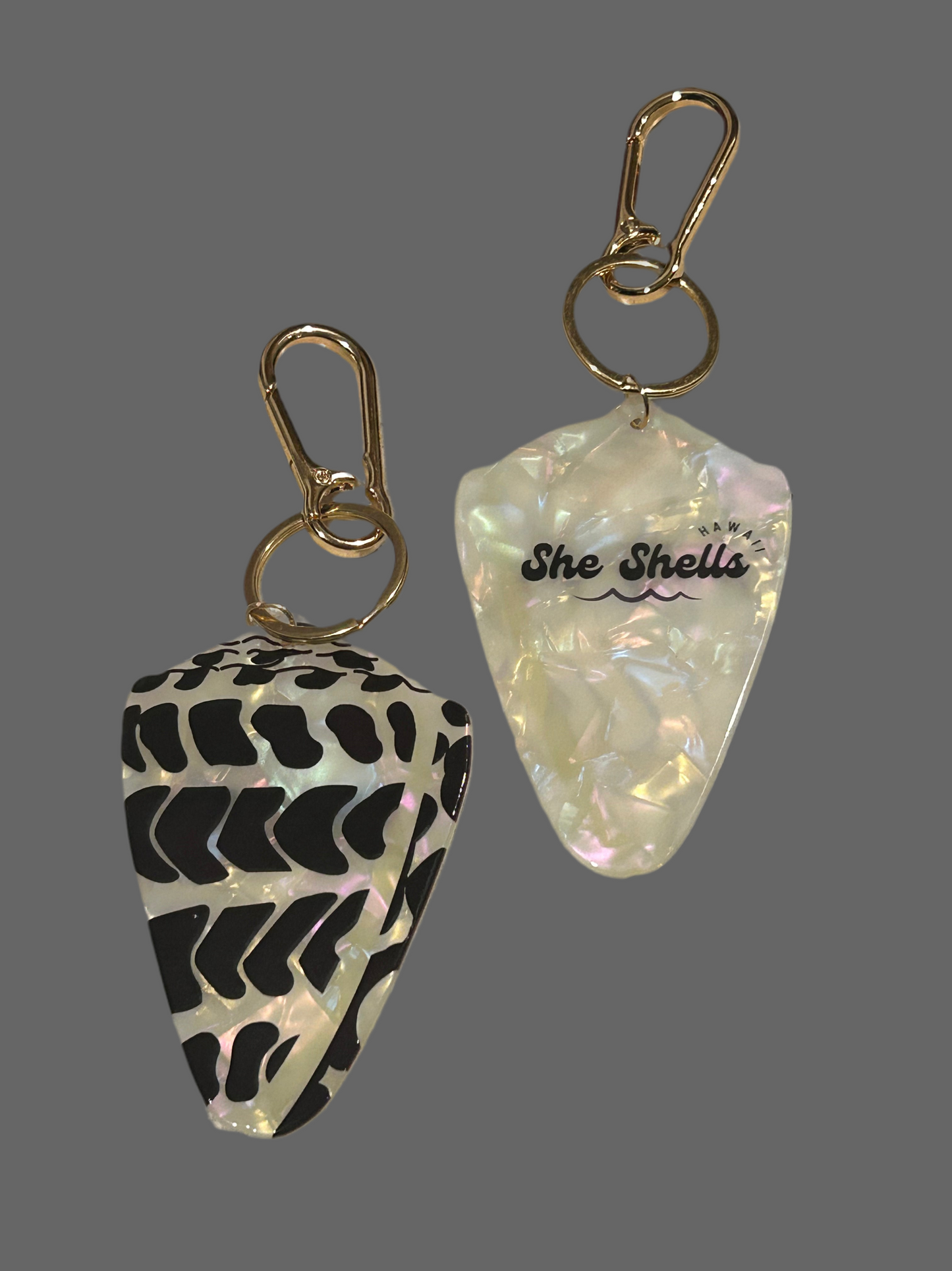 Hebrew Cone Shell Keychain