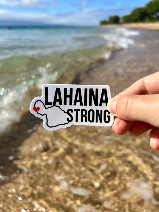 Lahaina Strong Maui Outline Sticker